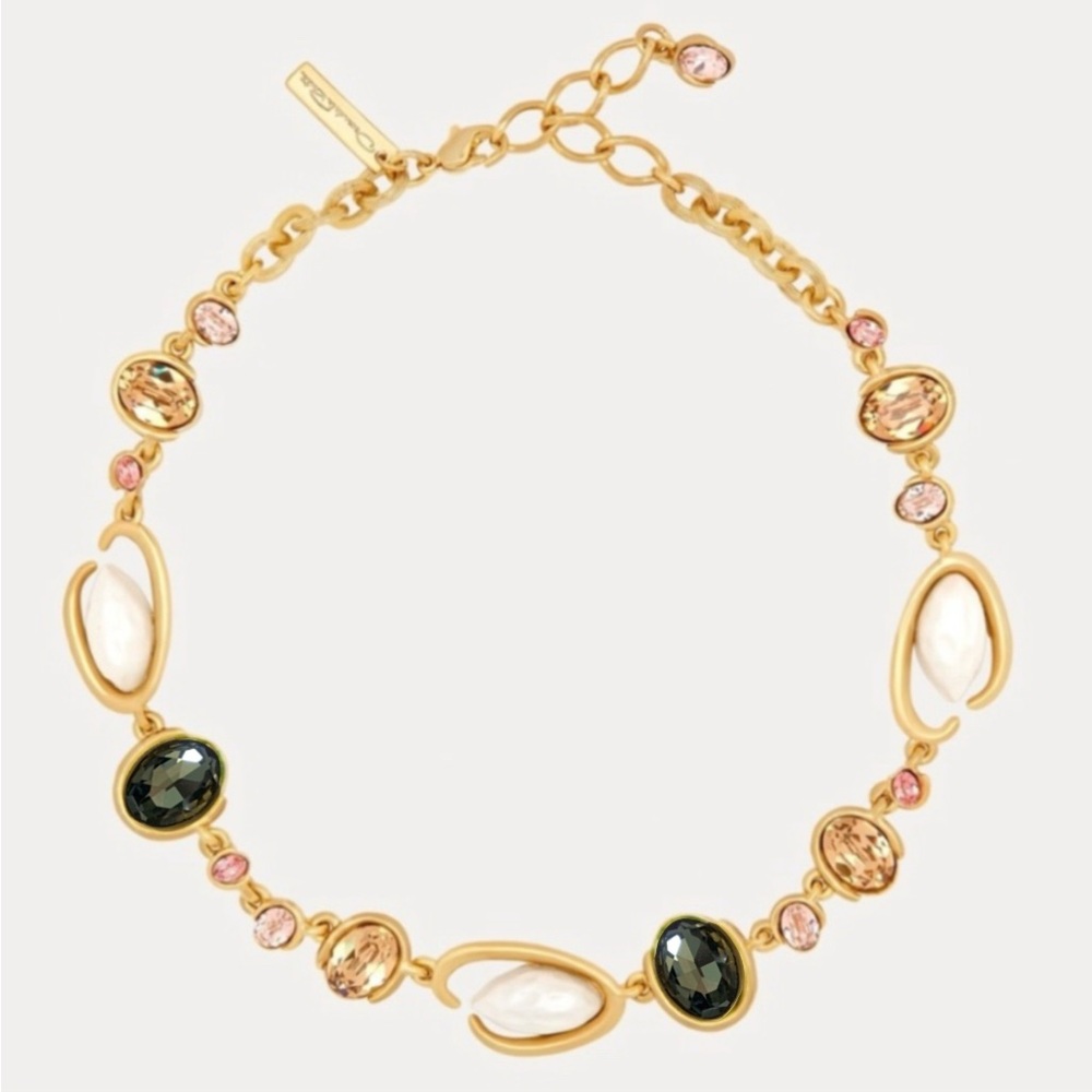 Oscar de la Renta • Faux Baroque Pearl Necklace - Picture 5 of 7
